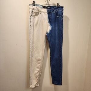THORN Two Tones High Rise Skinny Jeans Size 8
